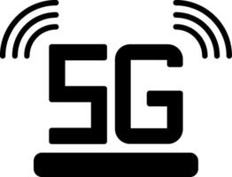 5G Glyph Icon vector