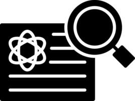 Analysis Glyph Icon vector