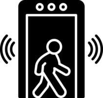 Body Scanner Glyph Icon vector