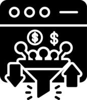 Conversion Glyph Icon vector