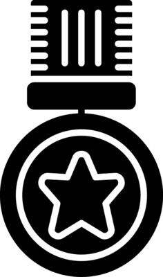 Medal Glyph Icon