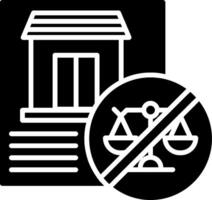 Illegal Glyph Icon vector