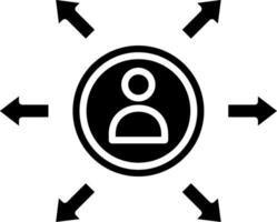 Population Glyph Icon vector