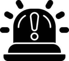 Siren Glyph Icon vector