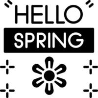 Spring Glyph Icon vector