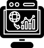 Webpage Glyph Icon vector