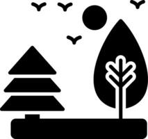 Tree Glyph Icon vector