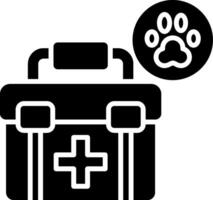 Aid Kit Glyph Icon vector