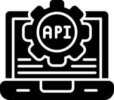 Application Glyph Icon vector