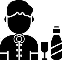 Bartender Glyph Icon vector