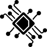 Digital Glyph Icon vector