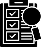 Evaluation Glyph Icon vector