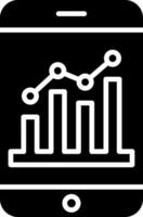 Analytics Glyph Icon vector