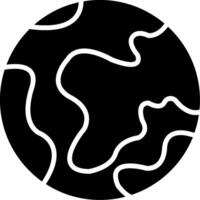 Globe Glyph Icon vector