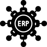 Erp Glyph Icon vector