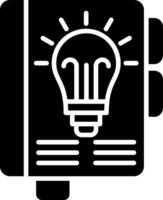 Knowledge Glyph Icon vector