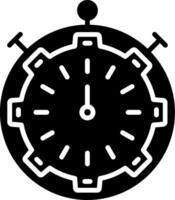 Fast Processing Glyph Icon vector