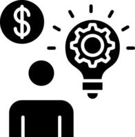 Idea Glyph Icon vector