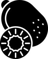 Kiwi Glyph Icon vector