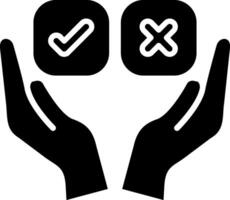 Decision Making Glyph Icon vector
