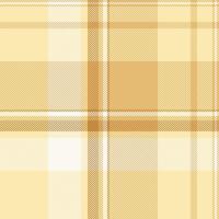 Scottish textile pattern texture, art seamless plaid. Ornate tartan fabric background check in light and amber colors. vector