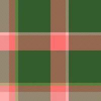 Horizon fabric texture check, screen tartan textile plaid. Checker background seamless pattern in red and green colors. vector