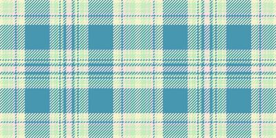 Stage background texture seamless, messy check pattern. Nice plaid textile tartan fabric in light and cyan colors. vector