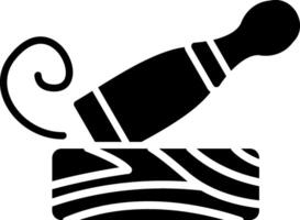 Chisel Glyph Icon vector