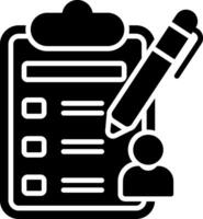 Open Enrollment Glyph Icon vector