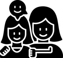 Parent Glyph Icon vector