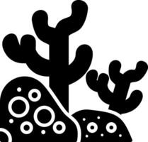 Coral Reef Glyph Icon vector