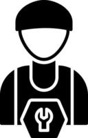 Plumber Glyph Icon vector