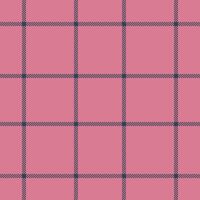 Plaid seamless pattern in pink. Check fabric texture. textile print. vector