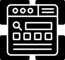 Regression Glyph Icon vector