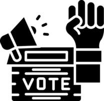 Propaganda Glyph Icon vector