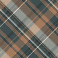 Idea tartan seamless background, diamond check pattern textile. Textured plaid texture fabric in pastel and orange colors. vector