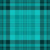 Youth texture tartan pattern, path seamless fabric textile. Festival plaid background check in teal and dark cyan colors. vector