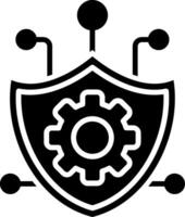 Secure Glyph Icon vector
