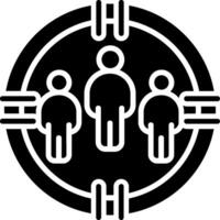 Target Audience Glyph Icon vector