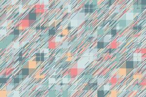 Modern glitch background. Color geometric abstract pattern . vector