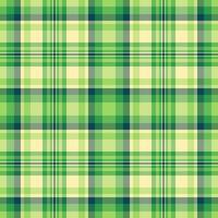 Installing textile background check, glen seamless plaid. Knot tartan fabric texture pattern in green and lime colors. vector