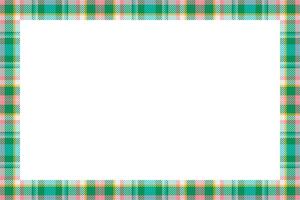 Vintage frame . Scottish border pattern retro style. Tartan plaid ornament. vector