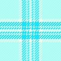 Long plaid texture textile, king check fabric . Decorating background seamless pattern tartan in light and teal colors. vector