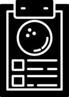 Clipboard Glyph Icon vector