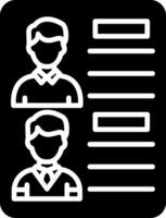 Candidates Glyph Icon vector