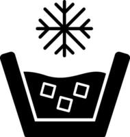 Cold Water Glyph Icon vector