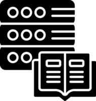 Database Glyph Icon vector