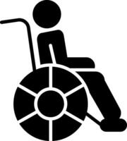 Disabled Glyph Icon vector