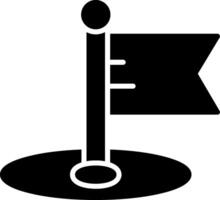 Flag Glyph Icon vector