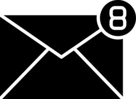 Mail Glyph Icon vector